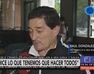 La emotiva historia del maletero que identificó a Mía: Todavía no caigo