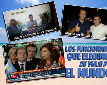 Controversia por los políticos argentinos que viajaron a Brasil para ver el Mundial