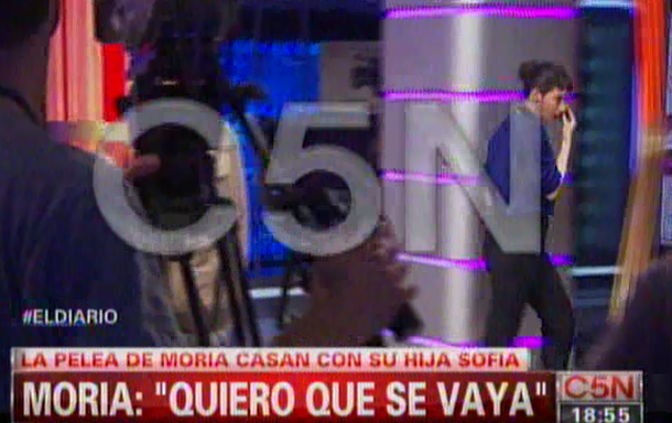 Escándalo entre Moria Casán y su hija en la grabación de Malas muchachas
