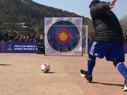 El 10 fascinó a los locales El 10 fascinó a los locales