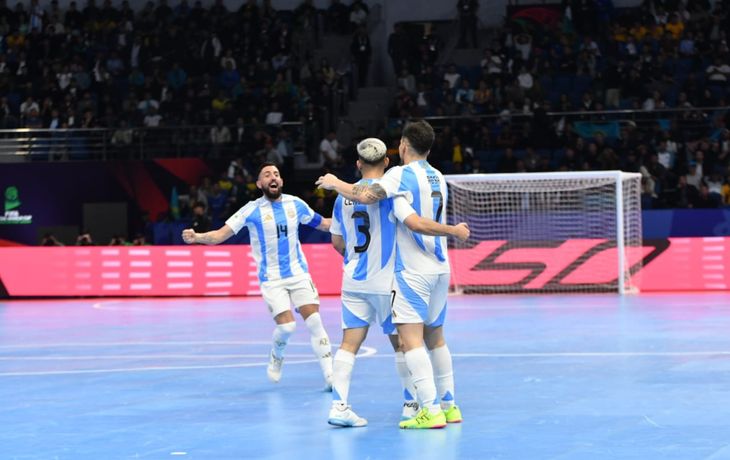 Argentina goleó a Kazajistán y se medirá ante Francia en semis del Mundial de Futsal