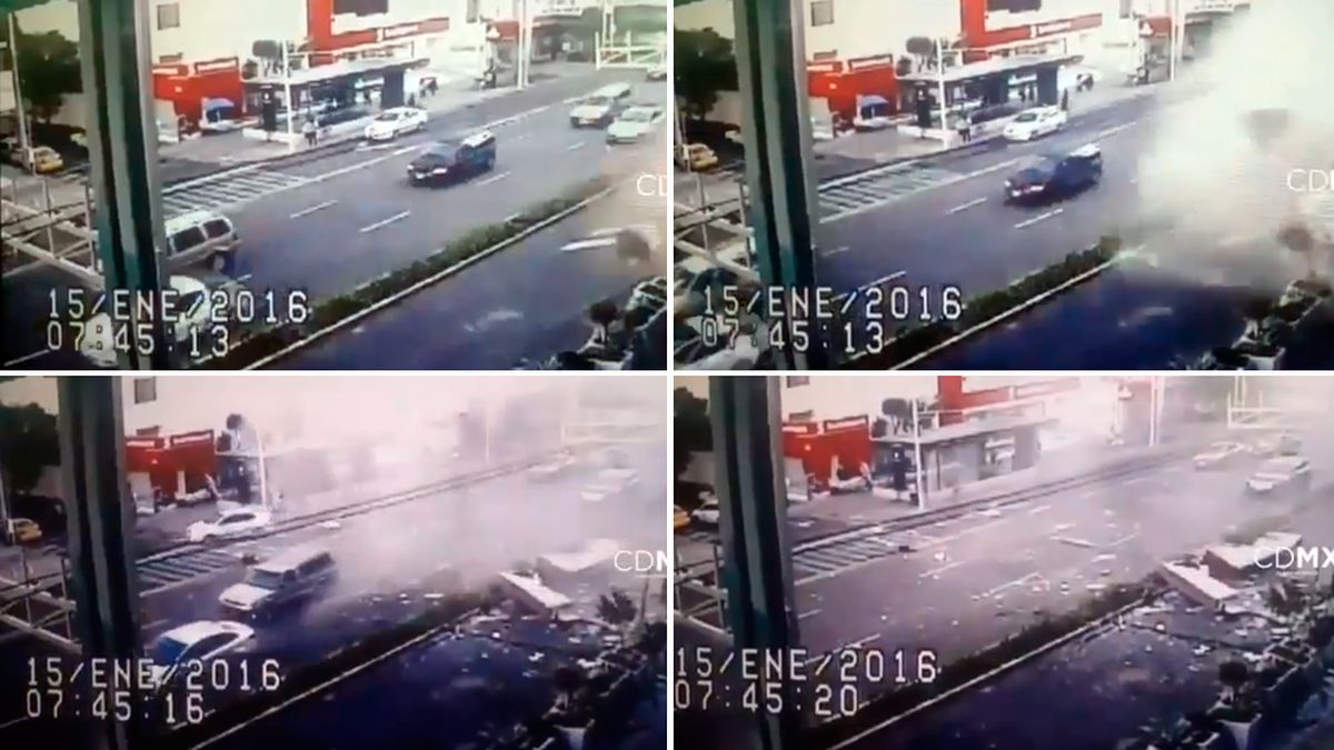 VIDEO: así explotó la cafetería de México que dejó ocho heridos