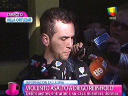 Diego Reinhold relató el calvario que sufrió en su casa