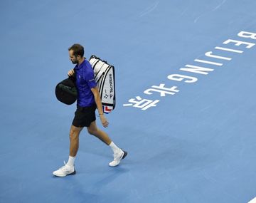 Medvedev le pegó un pelotazo a un espectador