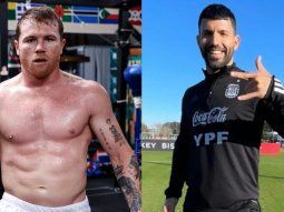 El picante cruce de Canelo Álvarez y el Kun Agüero en Twitter