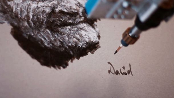 e-David, un robot que pinta como un verdadero artista