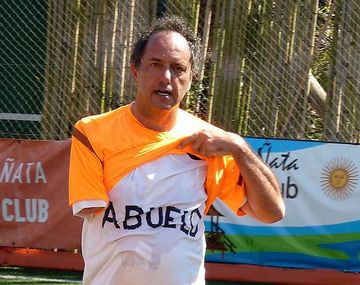 Scioli se mostró feliz por ser abuelo por primera vez