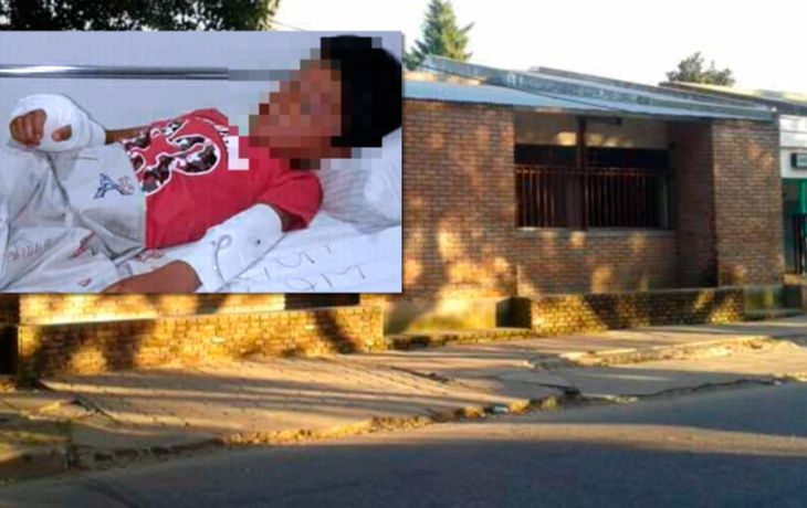 El nene estaba jugando con amigos y se le fue la pelota a la casa del vecino