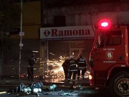 Incendio en Lacroze y Ciudad de la Paz Incendio en Lacroze y Ciudad de la Paz