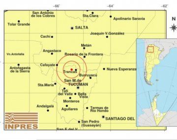 Un fuerte sismo sacudió a Tucumán