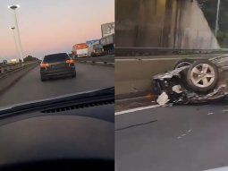 impactante accidente en general paz: causo un increible choque tras romper una cubierta delantera