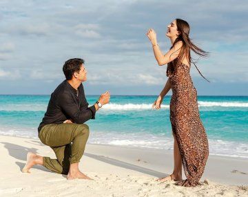 La romántica propuesta de Sebastián Domínguez a su novia mexicana