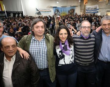 Máximo en el V Congreso Nacional de la Corriente Peronista Descamisados.