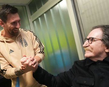Lionel Messi y Charly García.