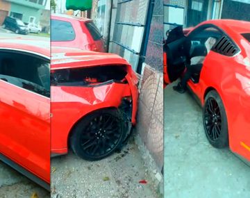 El auto quedó destrozado&nbsp;
