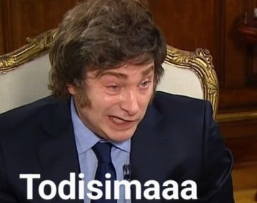 Javier Milei fue uno de los protagonistas de los memes por la foto de Leila Gianni
