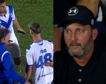 El hijo de un famoso relator debutó en la primera de Vélez: su emoción en la tribuna