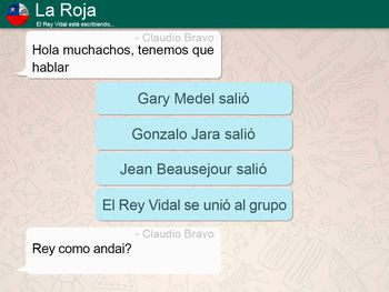 Acercamiento en la Selección de Chile: ¿el capitán quiere volver al grupo de WhatsApp?