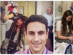 Johnny Depp visitó a niños enfermos en Londres. Johnny Depp visitó a niños enfermos en Londres.