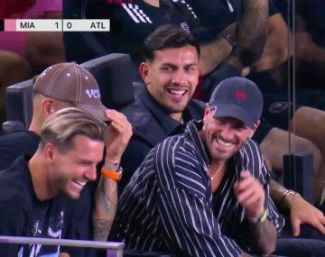 Los jugadores de la Selección Argentina y Chiqui Tapia alentaron a Messi en Inter Miami
