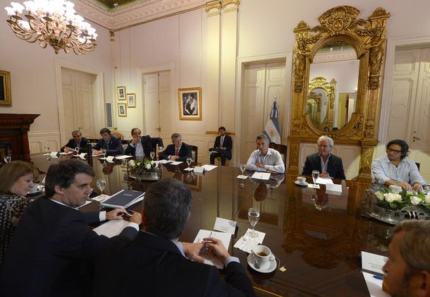 Macri se reunión con funcionarios de su Gabinete en la Casa Rosada