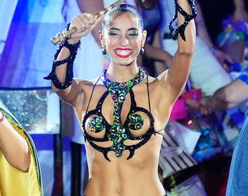 Agustina Díaz fue elegida en febrero como reina del Carnaval de Gualeguaychú.