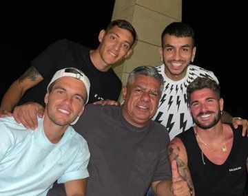 Chiqui Tapia se juntó con los pibes de la Scaloneta