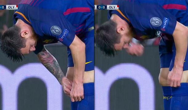 Messi tomó una pastilla de glucosa en pleno partido