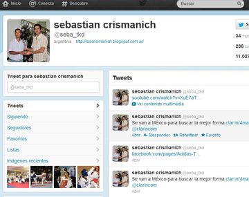 El oro transformó a Crismanich en una estrella de Twitter