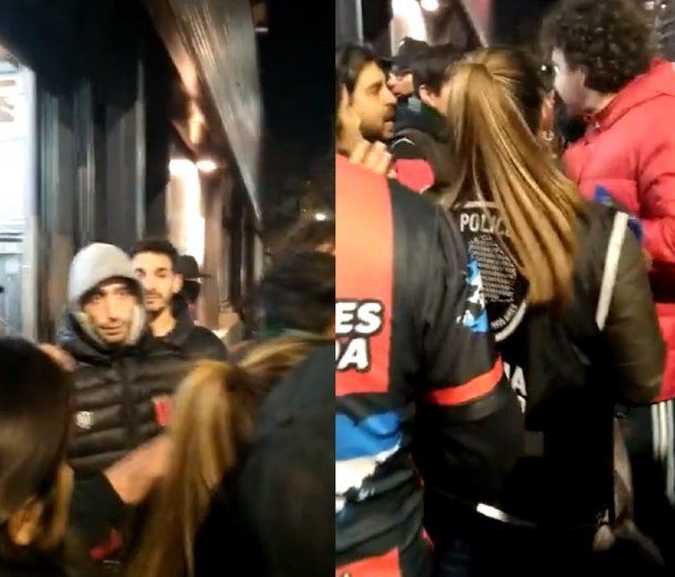 Incidentes entre la Policía de la Ciudad e hinchas de Defensores de Belgrano por una bandera de Cristina Kirchner