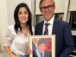 Juliana Santillán y su desaparecido amigo Foster Gillet. Juliana Santillán y su desaparecido amigo Foster Gillet.