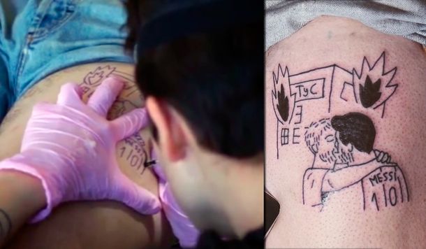 No se puede creer: se tatuó una situación insólita para alentar a la Selección