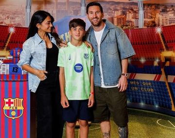 Thiago Messi cumplió 13 años y tuvo una fiesta con temática del Barcelona: las fotos
