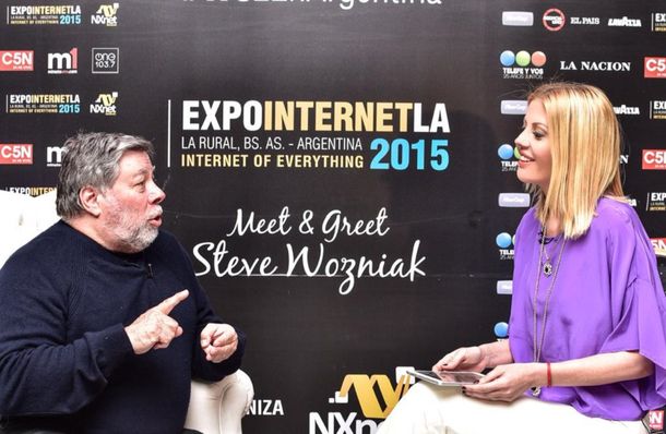 C5N estuvo junto a Steve Wozniak, cofundador de Apple