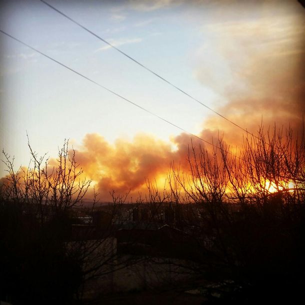 Feroz incendio forestal en la zona de Villa Carlos Paz