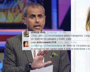 La pelea entre Rial y Loly por el viaje sorpresa de él