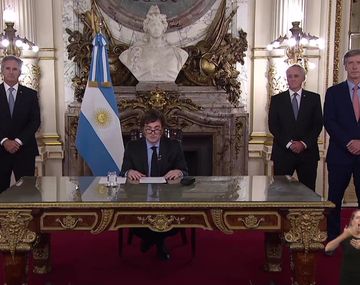 El discurso completo de Milei en cadena nacional