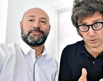 Diego Spagnuolo y Javier Milei.