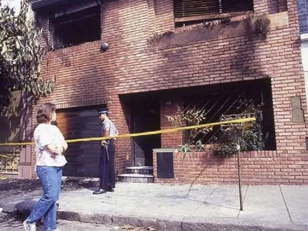 La casa de los Bagnato después del incendio La casa de los Bagnato después del incendio