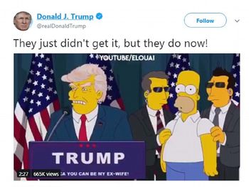 El insólito tuit de Donald Trump