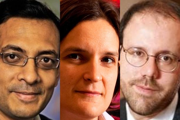 Ganadores del Nobel de Economía 2019.