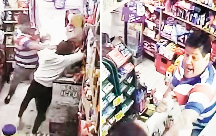 VIDEO: No aceptó un billete de $2 y recibió la paliza de un cliente