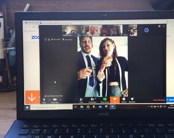 Florencia y Juan se casaron a pesar de la cuarentena por coronavirus