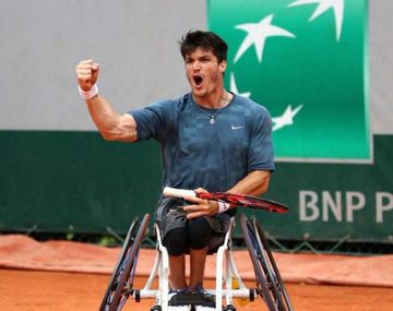 Gustavo Fernández en la final de la Roland Garros