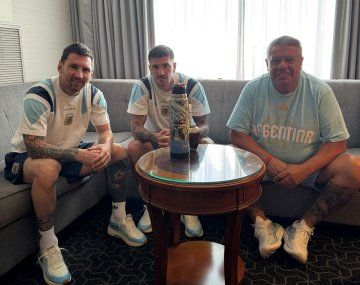 Chiqui Tapia, Lionel Messi y Rodrigo De Paul repitieron el ritual de siempre en la previa a la final del Mundial 2026