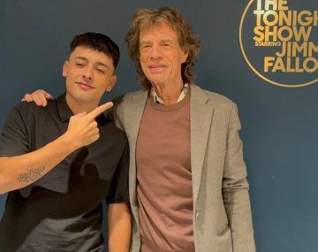 Viral: el cruce entre Trueno y Mick Jagger en Nueva York que explotó en redes