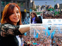 Cristina Kirchner llegó a los 4 millones de seguidores en Twitter