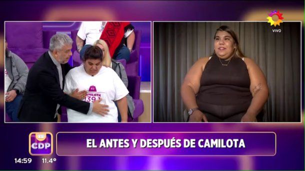 La íntima confesión de Camilota en Cuestión de Peso que provocó la reacción de Mario Masaccessi