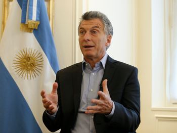 Mauricio Macri en una entrevista