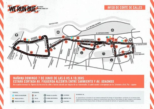 We Run Buenos Aires 21K: mirá el mapa de las calles que estarán cortadas